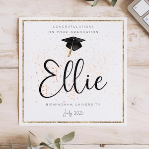 パーソナライズされた卒業カード | 卒業グリーティングカード | 学生カード | お祝いカード | お祝いカード | 卒業 2025