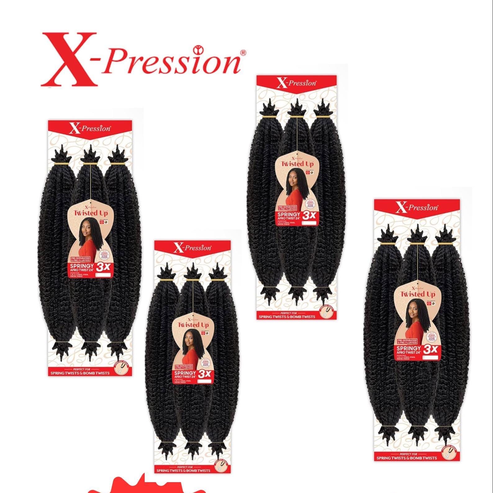 MAPPON REED yuyuyuming　3本セット Xpression 3x {4packs}pre-fluffed Crochet Hair 52
