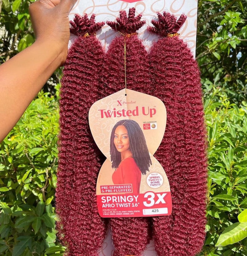Springy Leg Extentions Xpression 3x {4packs}pre-fluffed Crochet Hair 52