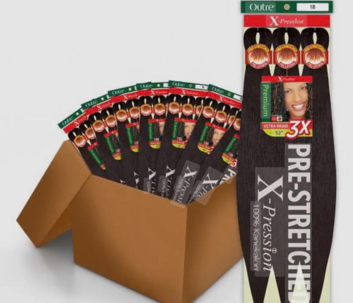 OUTRE 3X X-Pression Pre-Stretched Braid 52" in bulk 20 packs