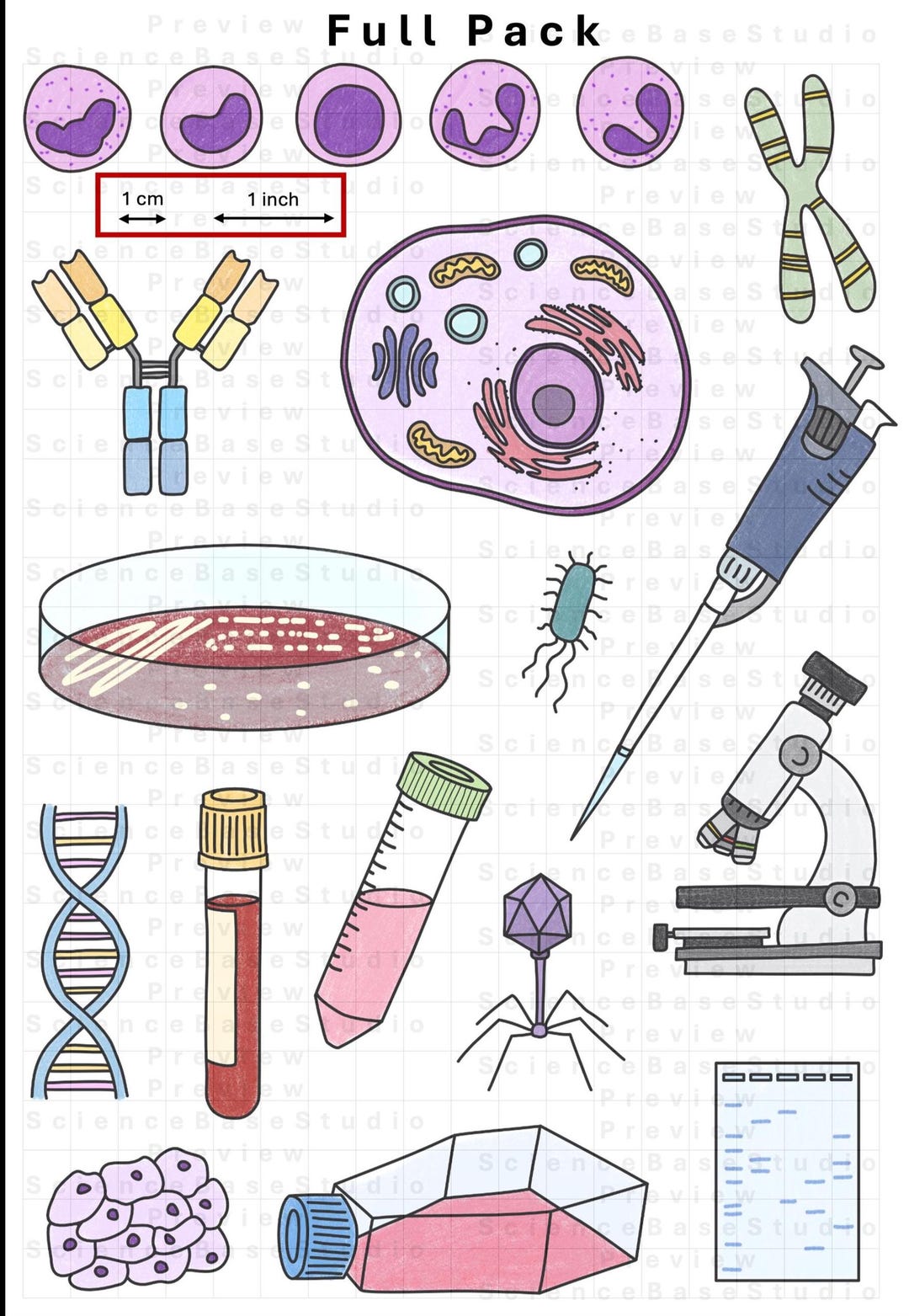 Biology Sticker Pack | 19 Lab Equipment Vinyl Decals - Etsy