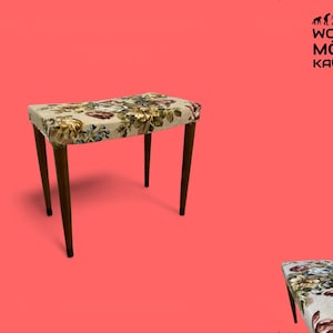 Skandinavischer Fußhocker: 60er Jahre Vintage Fußhocker