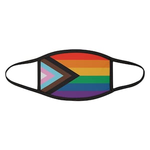 Vibrant Pride Face Mask, LGBTQ+ Support Mask, Colorful Fabric Mask for Festival, Daily Wear, Gift for Allies