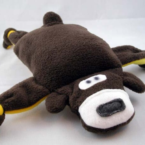Squishy Brown Bear Dog Toy with a Little Squeak