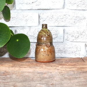 Vintage Signed Studio Pottery Handthrown Organic Stoneware