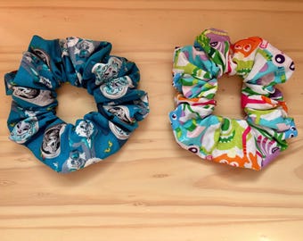 Disney Haunted Mansion and Monsters Inc hair scrunchies
