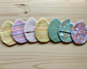Fabric egg pocket, Easter egg pouch
