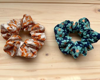 Floral scrunchie featuring Unruly Nature fabric by Ruby Star Society
