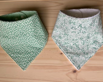 Baby bandana bib - fits 0-24 months- Rifle Paper Co fabric