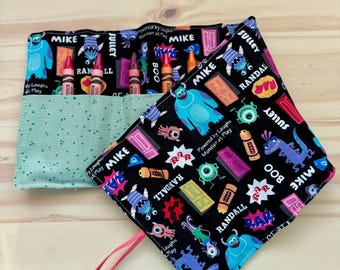 Disney Toy Story, Monsters Inc., Bluey Crayon Roll, Crayon Holder, Crayon Case, Crayon Travel Case