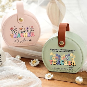 Schmuckschatulle für Lehrer, benutzerdefinierte Lehrer Schmuck Organisator, personalisiertes Lehrer Wertschätzung Geschenk, Schmuckschatulle, Ruhestand Geschenke für Erzieher