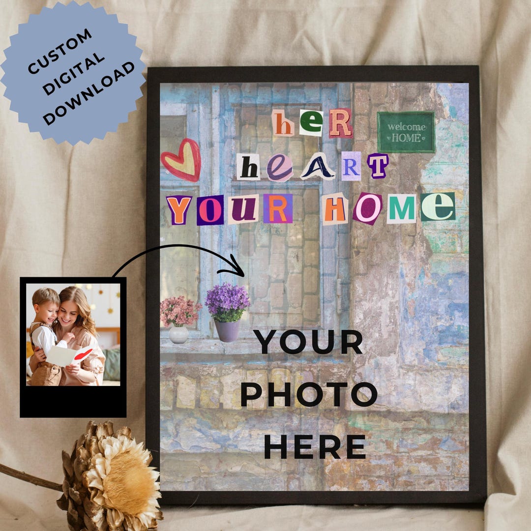 Sentimental Posters Custom Photo Collage Poster: Sentimental Mom Remembrance Gift (digital ...
