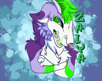 Custom fursona badges
