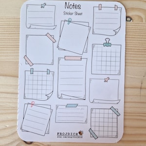Sticker Sheet | Sticker Sheet | Sticker Set | Planner Sticker Set | Journal Stickers | Junk Journal | Scrapbooking | Notes
