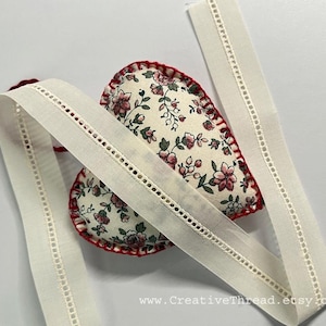 3 5/8 Yards - Swiss Regular Entredeux - Swiss Embroidery - Heirloom Sewing Supply - Swiss Cotton Insertion - Lt Ecru/Champagne - No. 406/1