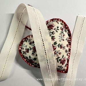 3 1/2 Yards - Swiss Regular Entredeux - Swiss Embroidery - Heirloom Sewing Supply - Swiss Cotton Insertion - Lt Ecru/Champagne - No. 406/1