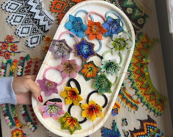 Handmade Colorful Fabric Scrunchies: Soft Hair Ties