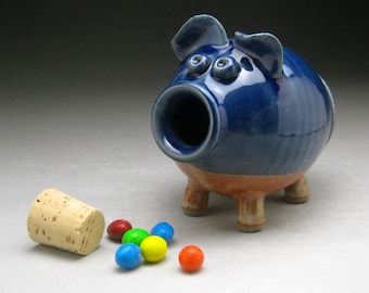 Handmade Ceramic Sugar Pig - Sugar Jar - Candy Dispenser - Made to Order