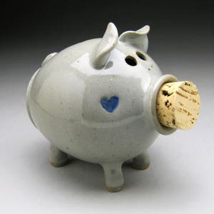 Piggy Bank with Hearts - Made to Order