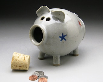 Large Star Spangled Piggy Bank - Made to Order
