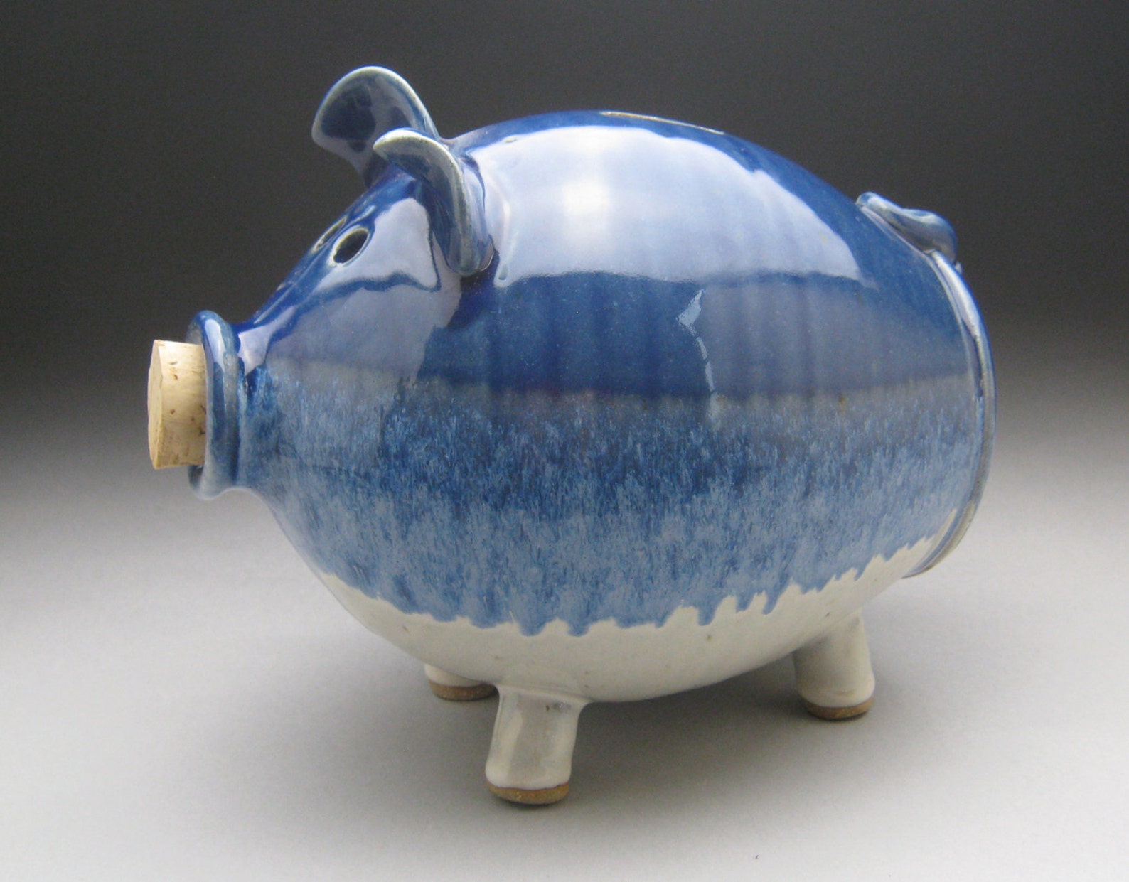 Large Ceramic Piggy Bank Personalized Made to Order Etsy