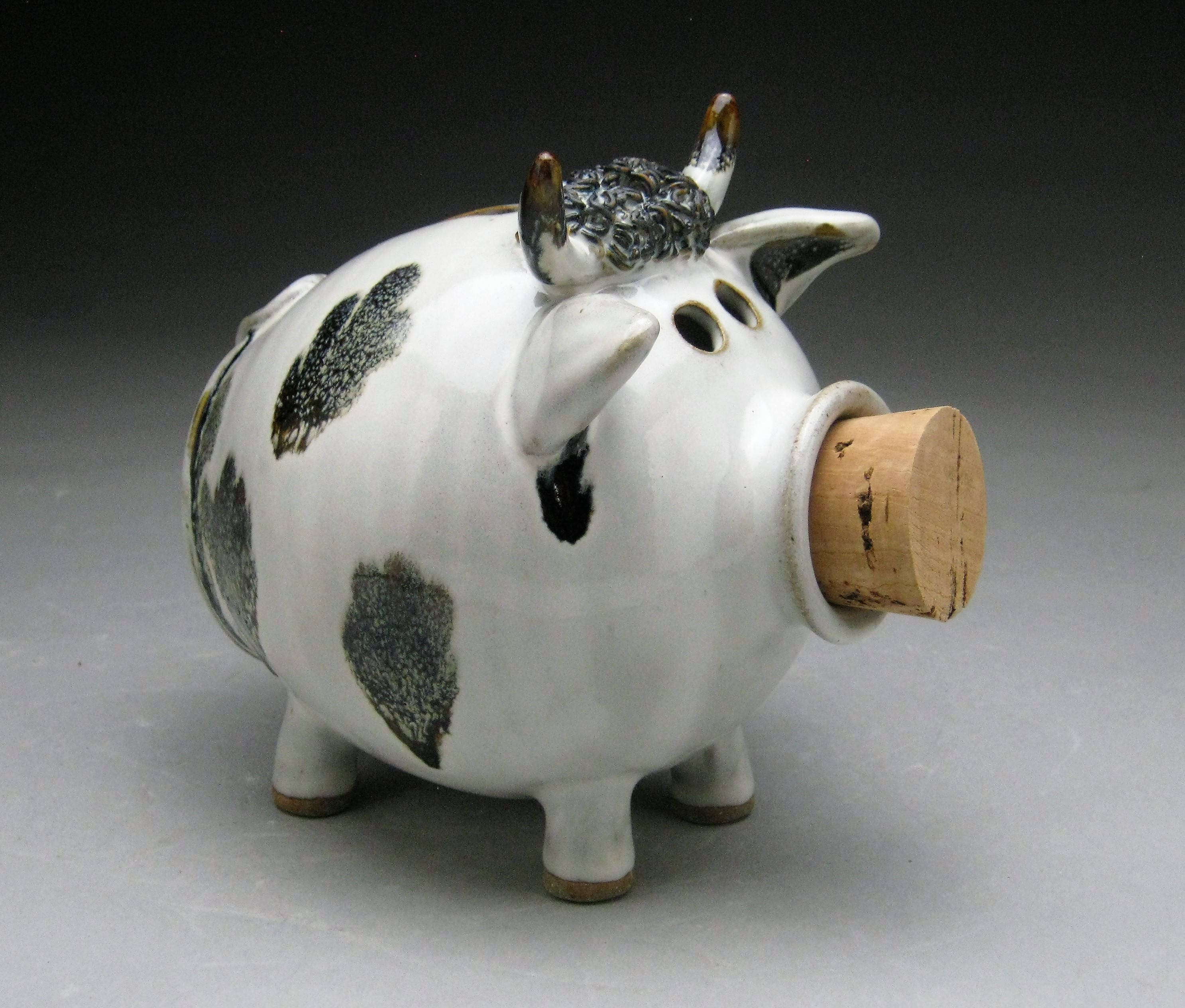 Bull Piggy Bank Made to Order Etsy