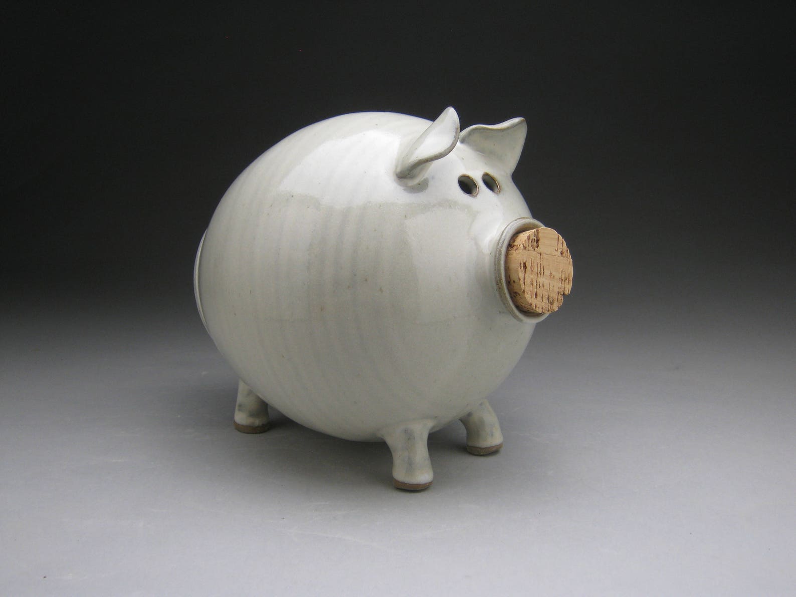 Large Ceramic Piggy Bank Personalized Made to Order Etsy
