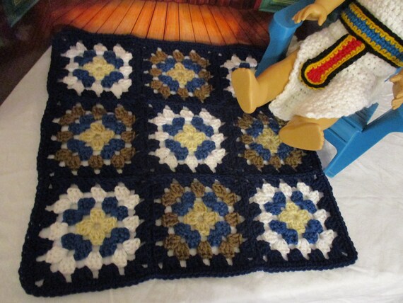 crochet granny square doll