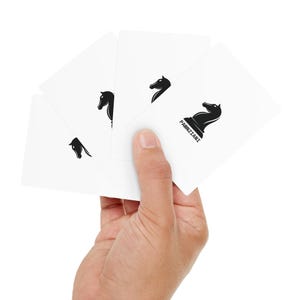 Cartas de pôquer temáticas de xadrez profissional