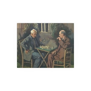 Chess Poster, Classic Aesthetic Indoor Wall Art, Amazing Gift Home Decor, Silk Print Room Decoration, Game Room Accent, Unique Birthday