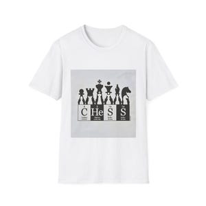 Schachliebhaber Unisex Softstyle T-Shirt, lustiges, schrulliges Schach-T-Shirt, Schachspieler Geschenk, Schachturnier-Shirt, Schachklub-Bekleidung