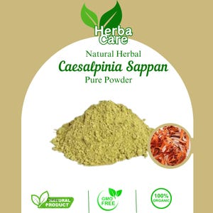 Pure Powder Of Brazilwood or Indian Redwood, Sappanwood, Secang (Caesalpinia Sappan) Fresh Organic Single Spice Natural Herbal Herbs