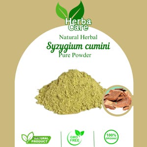 Pure Powder Of wood&#39;s Java plum, Black plum, Jamun, and Indian Blackberry (Syzygium cumini) Fresh Organic Single Spice Natural Herbal Herbs