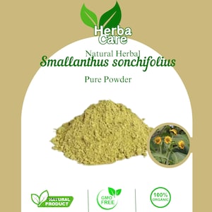 Pure Powder Of Yacon Leaves ( Smallanthus sonchifolius ) Fresh Organic Single Spice Natural Herbal Herbs