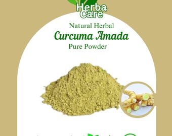 Pure Powder Of Mango ginger (Curcuma Amada) Fresh Organic Single Spice Natural Herbal Herbs