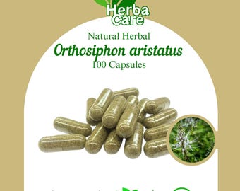 Java-theecapsules (Orthosiphon Aristatus) – biologisch wildgemaakt kruidensupplement (100–500 ct)