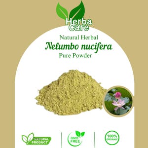 Pure Powder Of Sacred Lotus (Nelumbo nucifera) Fresh Organic Single Spice Natural Herbal Herbs