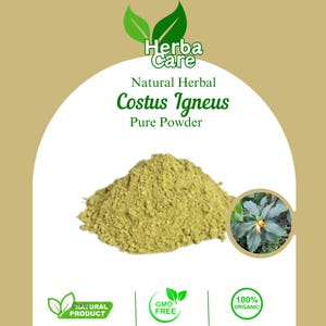 Pure Powder Of Costus Igneus Fresh Organic Single Spice Natural Herbal Herbs