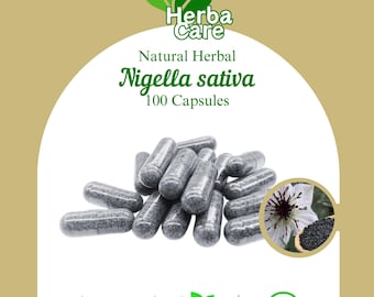 Black Seed Capsules (Nigella Sativa) – Organic Herbal Supplement, Wildcrafted Botanical