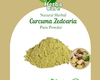 Açafrão-da-terra em pó branco, Curcuma zedoaria orgânica, tempero natural