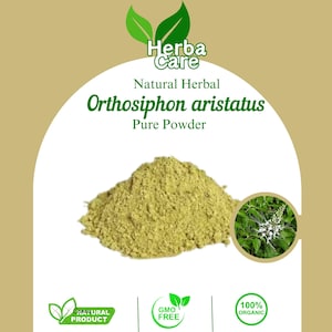 Pure Powder Of Cat&#39;s Whiskers or Java Tea (Orthosiphon aristatus) Fresh Organic Single Spice Natural Herbal Herbs