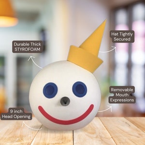 NEW Giant Jack in the box Head Costume
