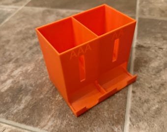 AA AAA Battery Organizer Dispenser