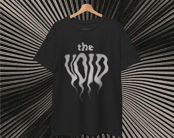 Psychedelic Unisex Tee, Trippy Acid Graphic Tshirt, The void Wavy Text Shirt, Alternative Tee, Liquid Acid Tee, Cosmic Graphic Tee