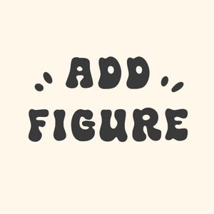 Op de afbeelding: Zwart-witte tekstafbeelding die "ADD FIGURE" zegt met twee stippen aan weerszijden van het woord "ADD".