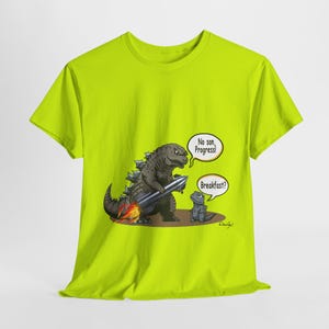 Godzilla, Son and SpaceX, Unisex Heavy Cotton Tee, print design, t-shirt, t-shirts, t-shirts, png, funny, cartoons, tee