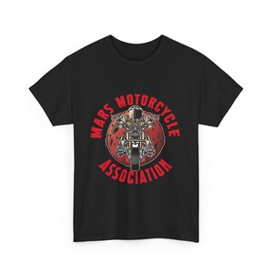 Mars Motorcycle Association Unisex Heavy Cotton Tee - Perfect Gift for Bikers