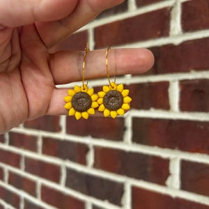 Polymer Clay Flower Dangle Earrings