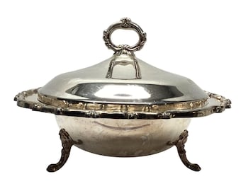 FB Rogers Silver Co Solid Footed Serving Dish Platter Bowl Vegetable Fruit Tray