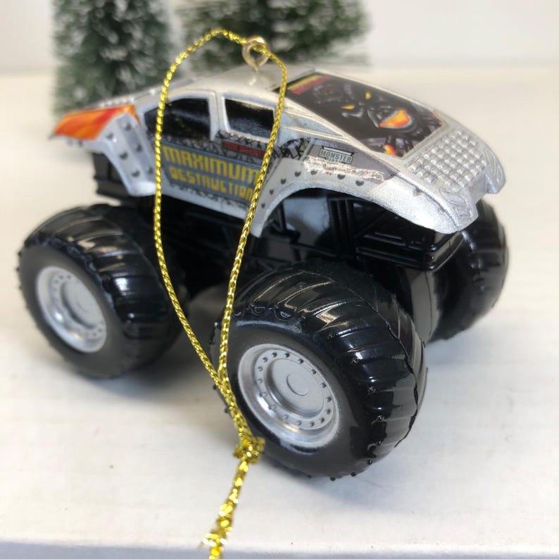 Max-D Monster Truck Ornament Silver/Black Collectible Decoration bild 12